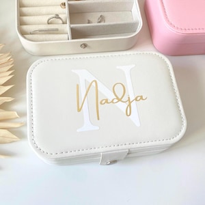 Personalisierte Schmuckbox mit Namen | Schmuckkästchen | Schmuck Organizer | Geschenk für Frauen und Mama | Geschenkidee | Geburtstageschenk