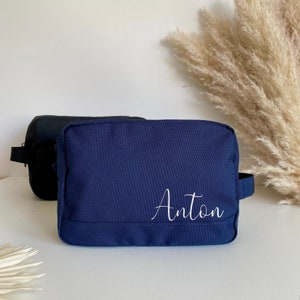 Trousse de toilette personnalisée avec nom | idée cadeau pour homme | Hommes | homme | grande trousse de toilette | Cadeau papa, grand-père, frère, ami