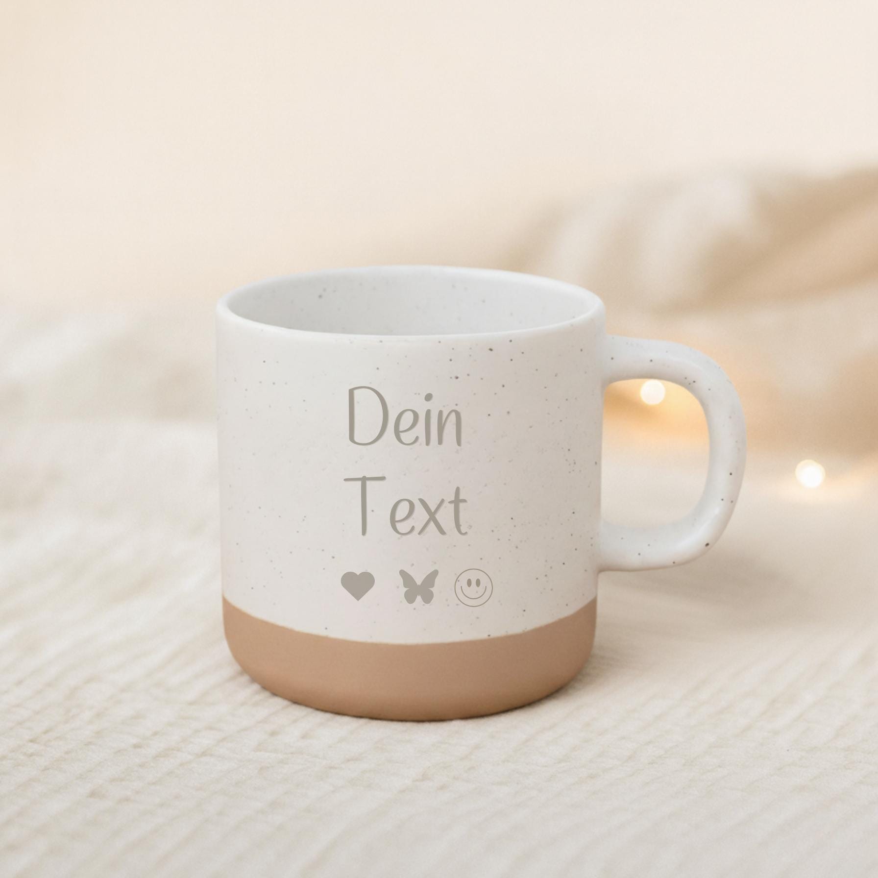 Personalisierte Tasse mit deinem Text | Wunschtext | Keramiktasse | Geschenk Freundin Frau Mann| Steinzeug Gravur Kaffee Weihnachtsgeschenk