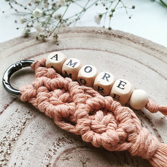 Personalized Macrame Keychain | Pendant | Available in Various