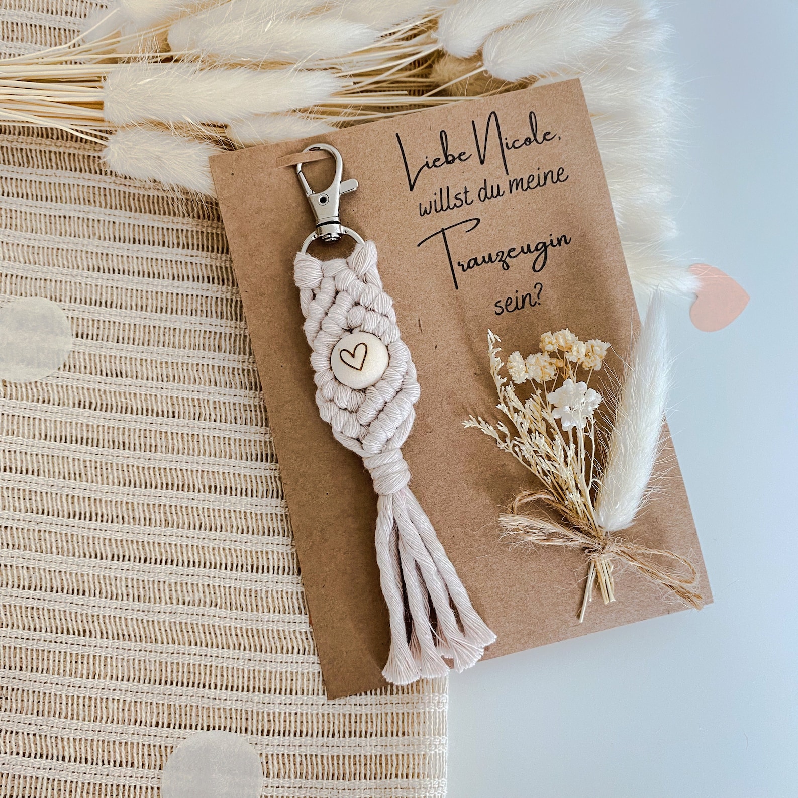 Schüsselanhänger als Geschenkidee