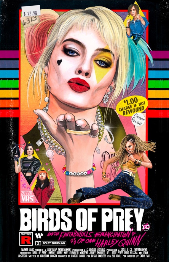 Birds of Prey Harley Quinn Poster Etsy