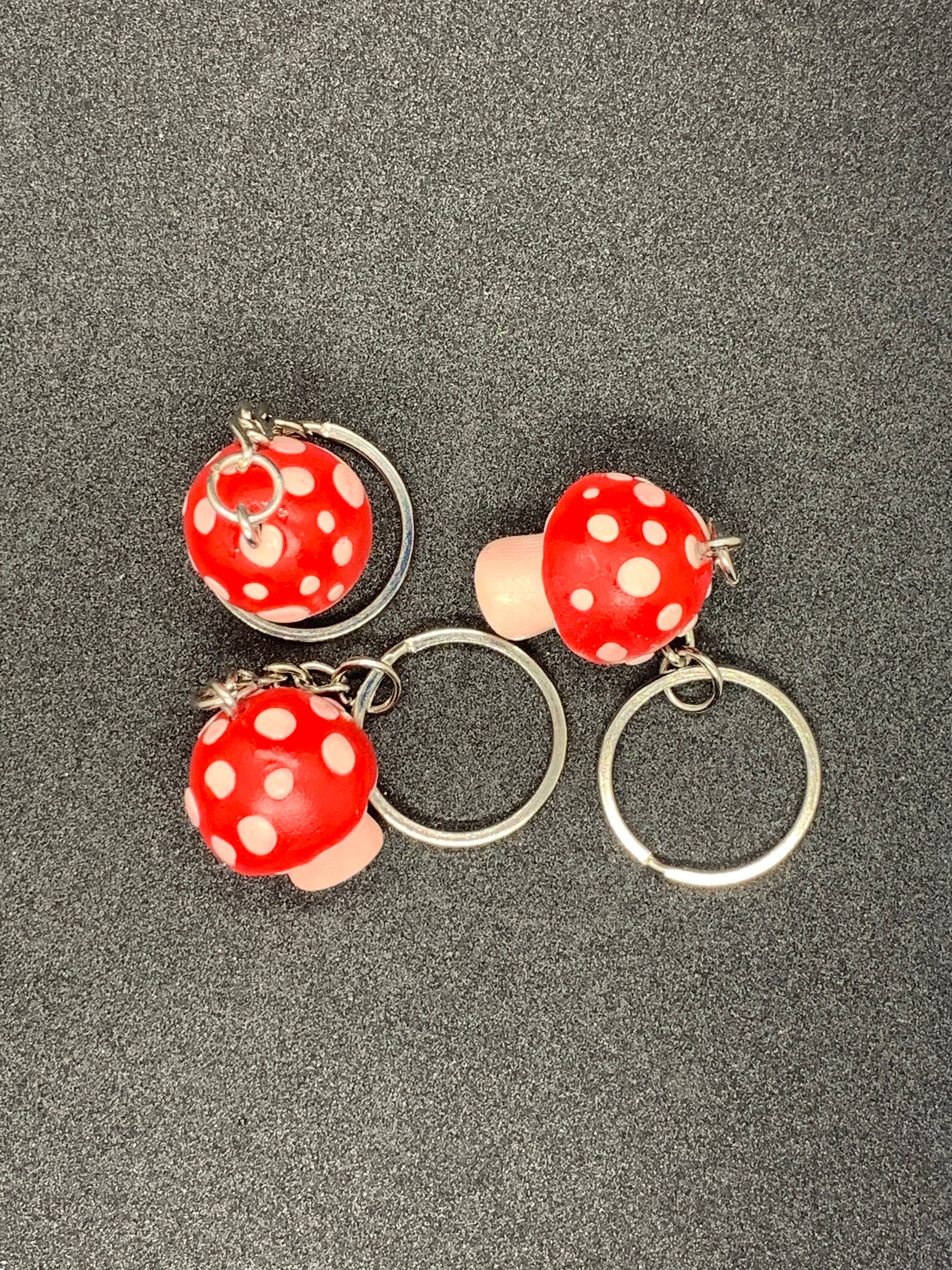 Super Cute Fairy Toadstool Keyring - Etsy Denmark