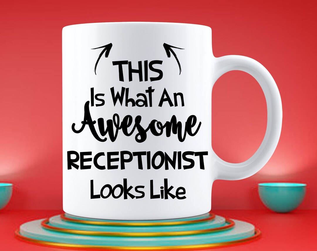 Awesome Receptionist Mug, This is What an Awesome Receptionist Looks