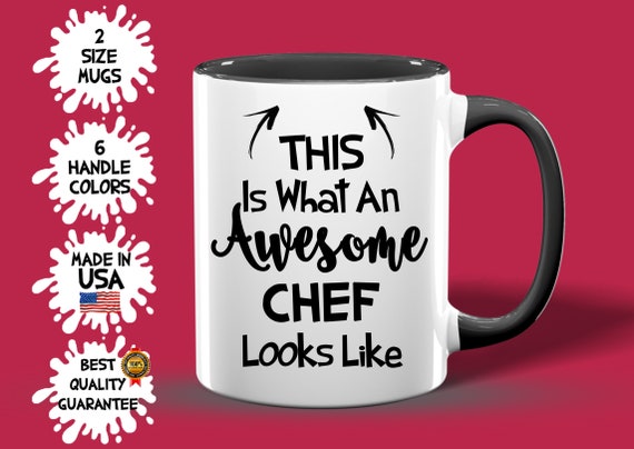 She's with me for my cooking mug - chef gifts chef gifts for men chef funny  (11oz) Black