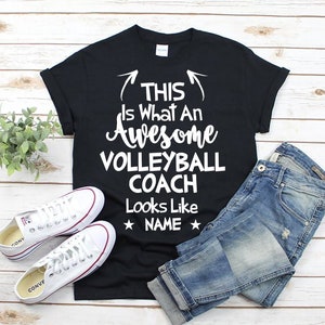 Awesome Volleyball Coach Shirt, This Is What An Awesome Volleyball Coach Looks Like, Tshirt Gift for Volleyball Coach, Best Volleyball Coach