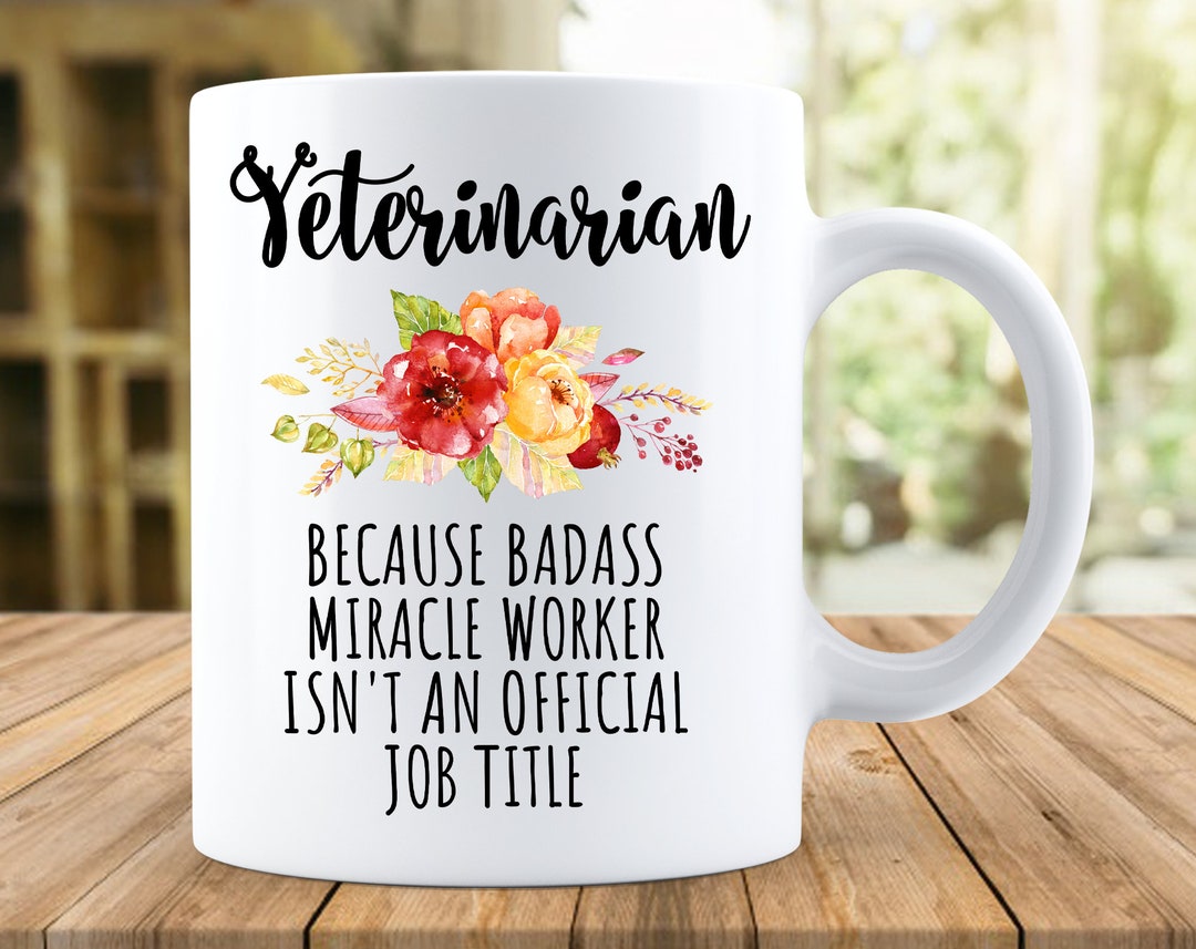 Tasse vétérinaire, idée de cadeau vétérinaire, tasse de café de travailleur de Badass, cadeau