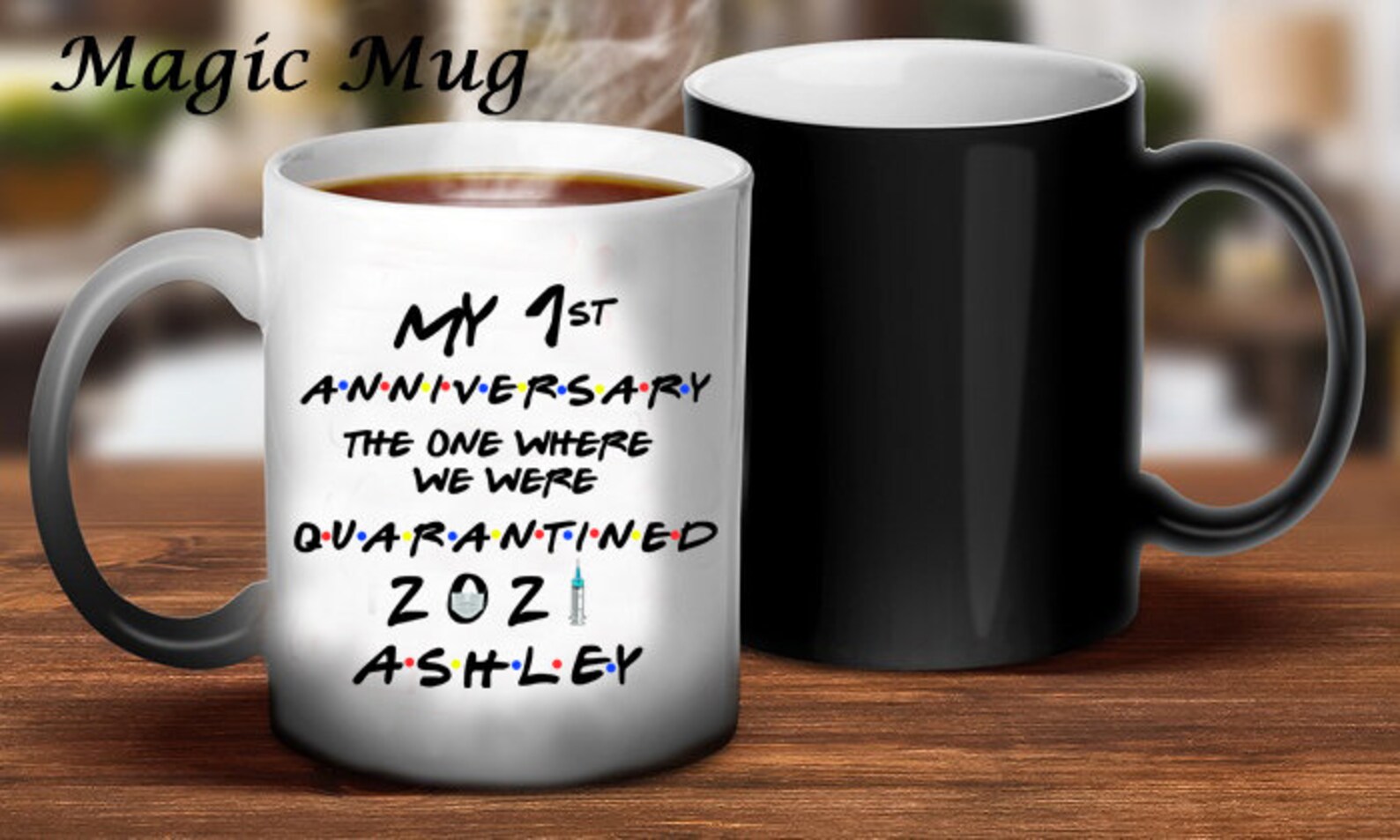 My 1st Anniversary Quarantine Coffee Mugs Personalized Any Etsy