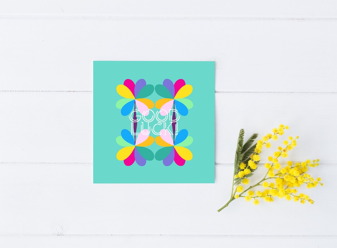 good-luck-card-new-job-card-irish-card-blank-card-etsy