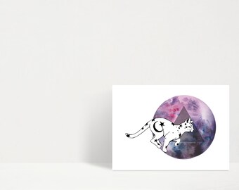 Cat Card - Blank Card - Greeting Card - Birthday Card - Graphic Card - Valentines Day Card - Christmas Card - Occasion Card - Art Card