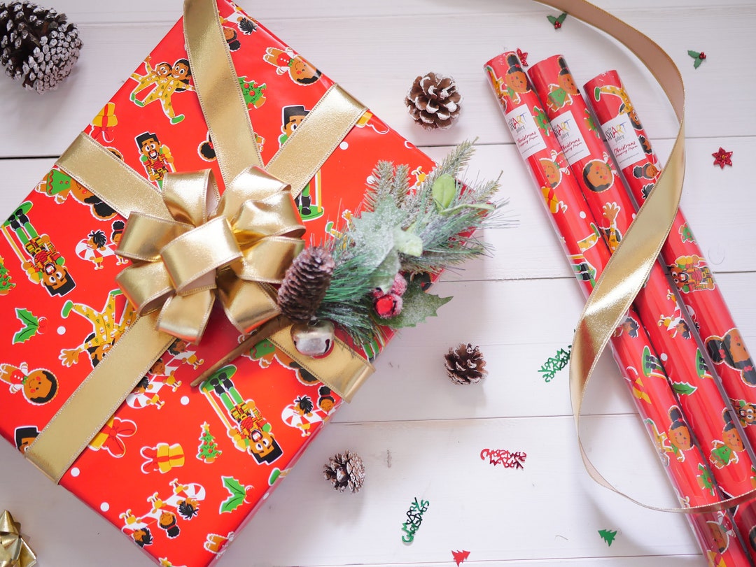 Black African American Christmas Wrapping Paper Roll 8ft Long - Etsy