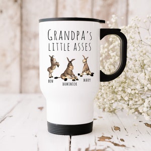 Grandpa Gift, Personalized Coffee Travel Mug, Pop Pop Gift, Papaw Gifts, Abuelo PopPop Pa Gpa Bonus Grandpa Tumbler, Step Grandpa Travel Mug