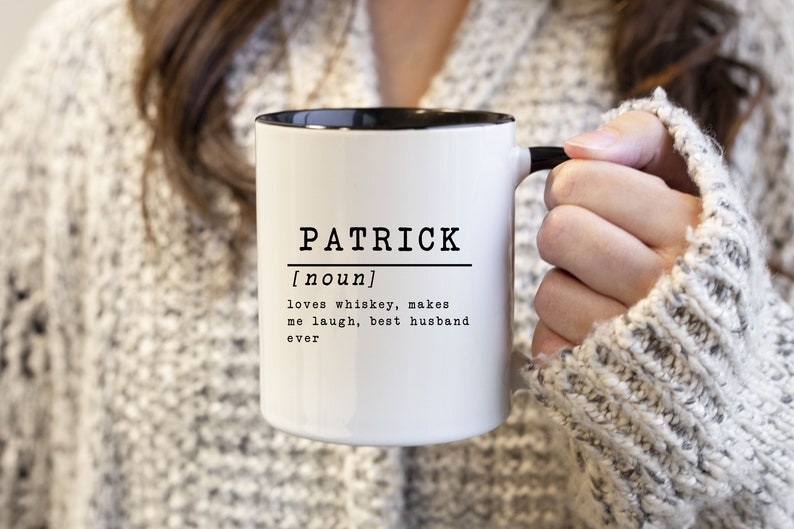 Personalized Name Definition Mug, Large Coffee Mugs For Men, Gifts For Men Who Have Everything, Gift For Him, Christmas Gift For Husband image 2