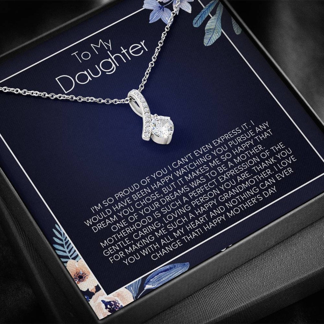 Daughter Gift Cute Daughter Necklace Meaningful Gift | Etsy