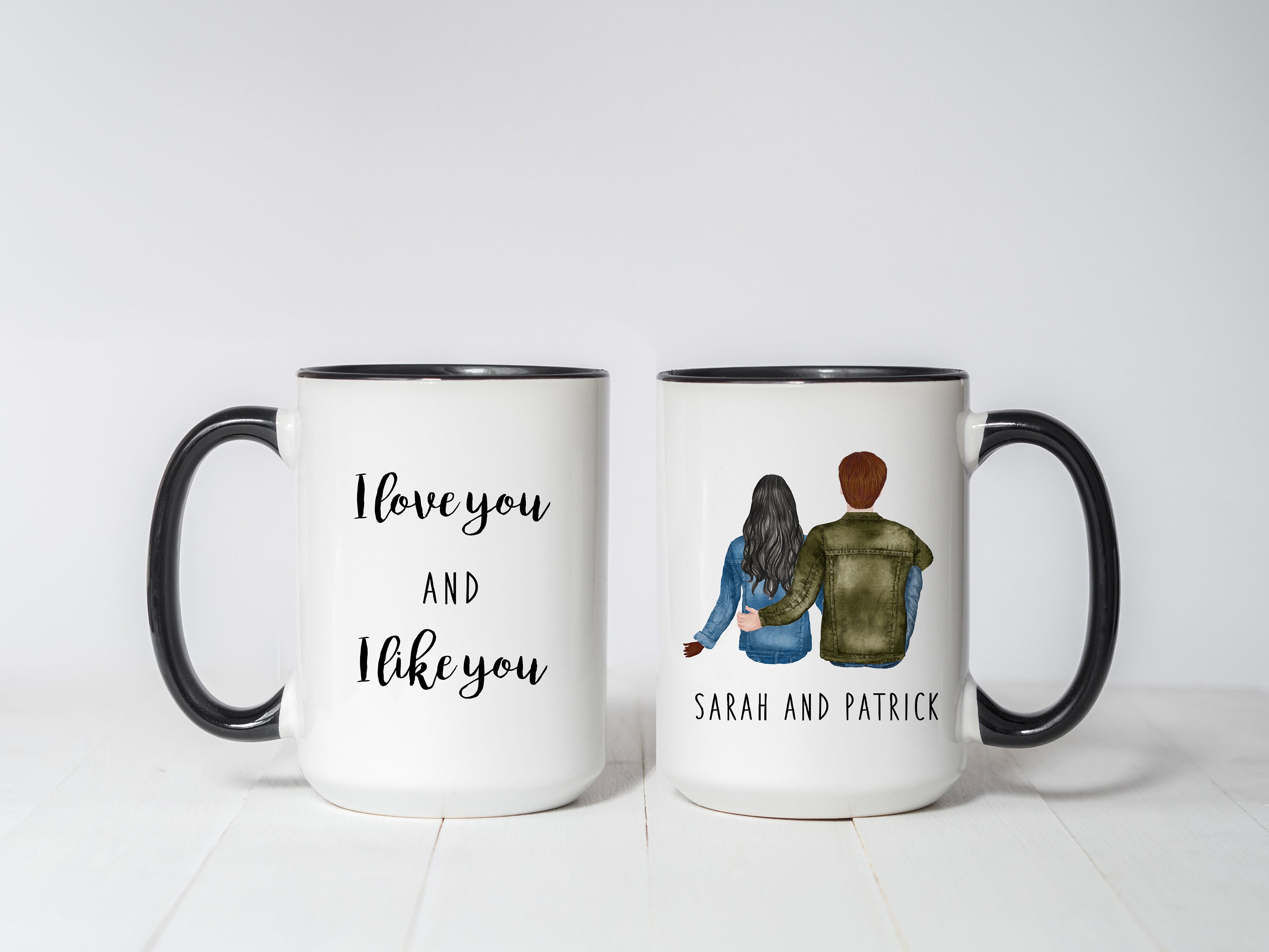 Custom Couples Mug I Love You Mug Romantic Gifts for Him Etsy UK