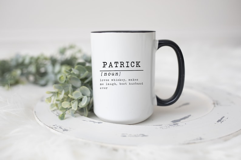 Personalized Name Definition Mug, Large Coffee Mugs For Men, Gifts For Men Who Have Everything, Gift For Him, Christmas Gift For Husband image 1