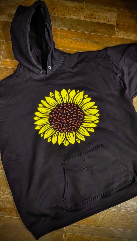 Sunflower Hoodie Etsy