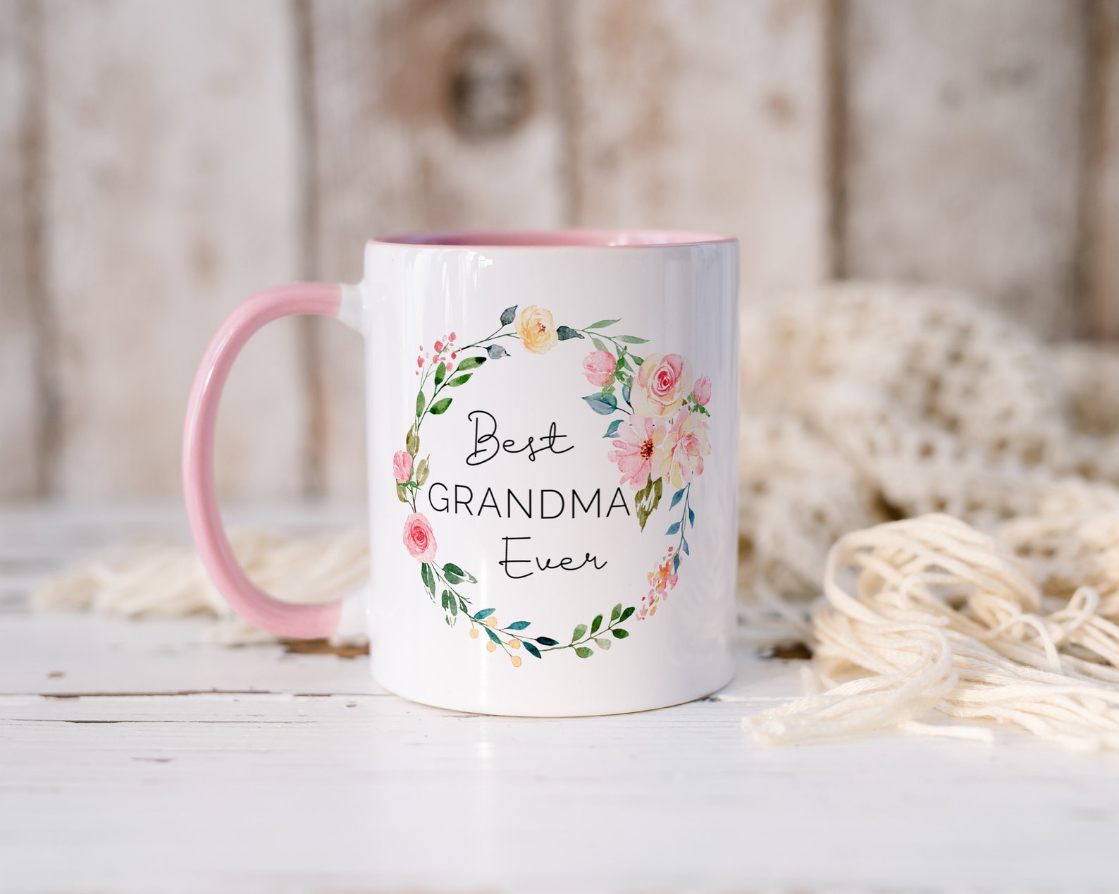 Best Nanny Ever Mug Pink Handle Gift Present Double Sided - Etsy UK