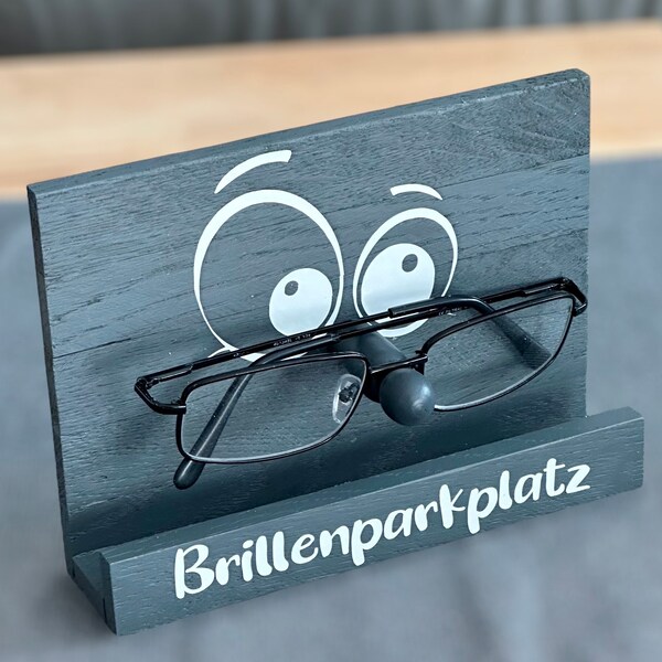 Brillenhalter - Brillenparkplatz - Brillengarage - Aufbewahrung Brille  - Holz