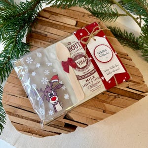 Notfallset für Frostbeulen – Handgemachtes Geschenkset mit Handwärmer, Kakao & Bambuslöffel – Winter, Advent, Weihnachten