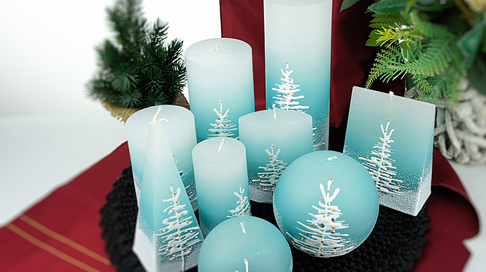 Candele di Natale Set di 369 Con Albero di Natale Candele | Etsy