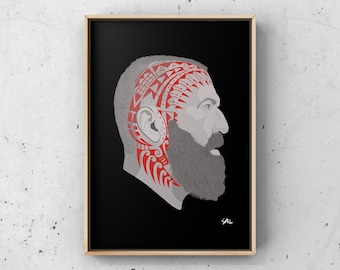 Brent Hinds of Mastodon - Portrait Art Print