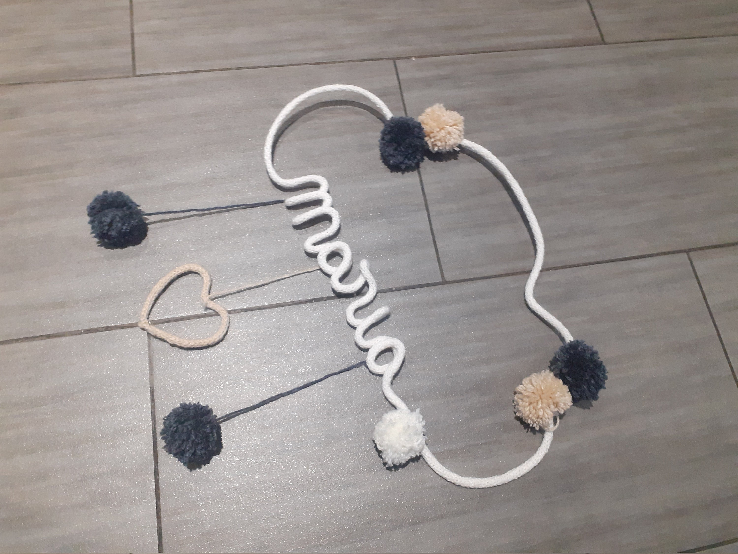 Tricotin Nuage avec Prénom