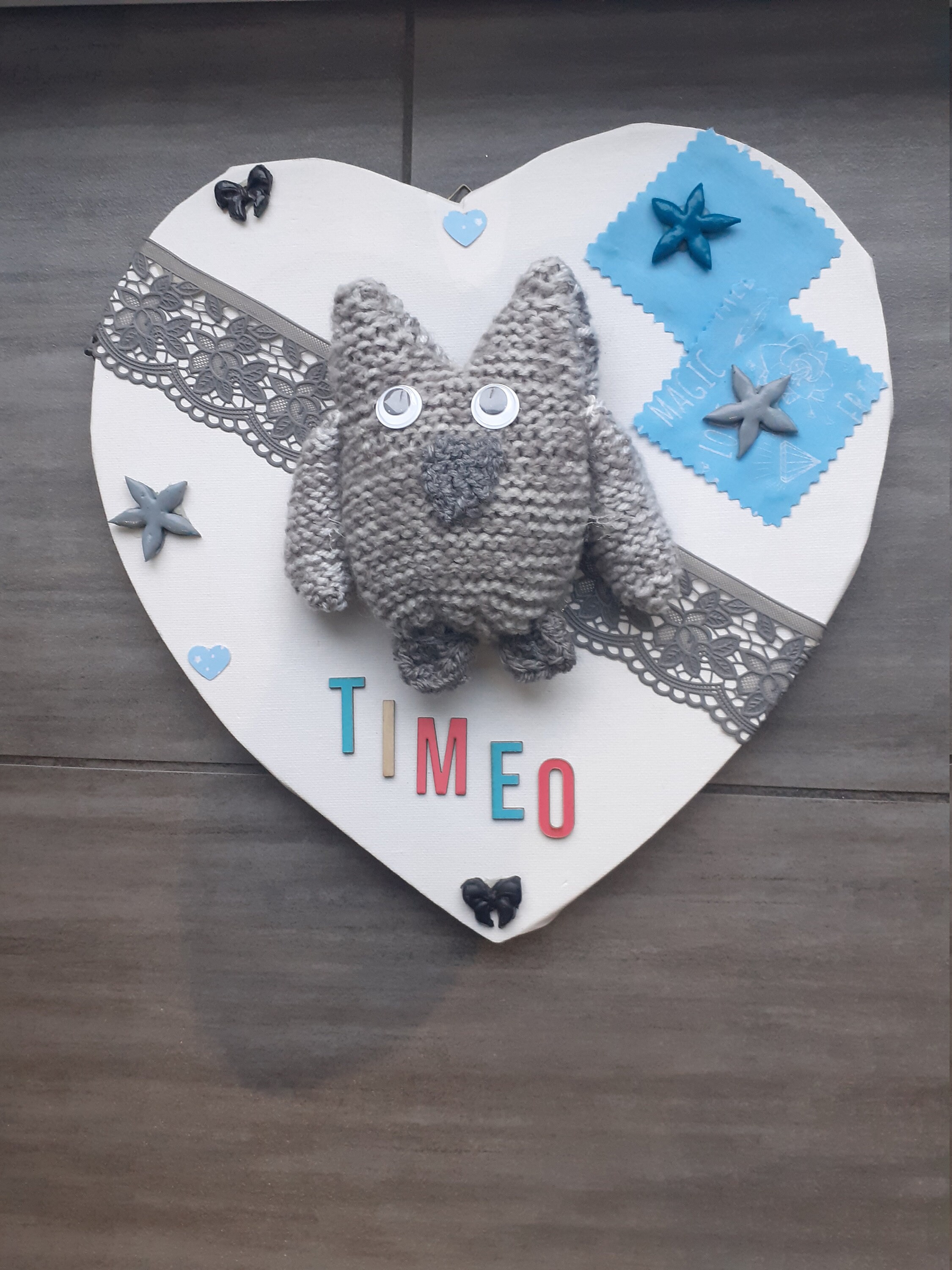 Cadre Déco Enfant Hiboux avec Prénom