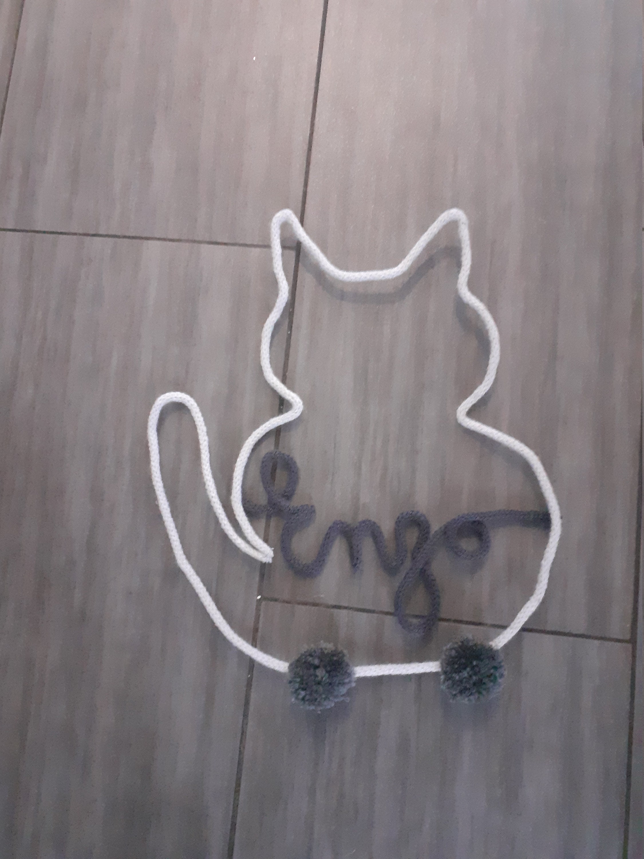 Tricotin Chat avec Prénom