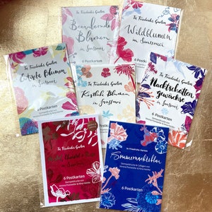 alle 7 Postkarten Sets von In Friedrichs Garten