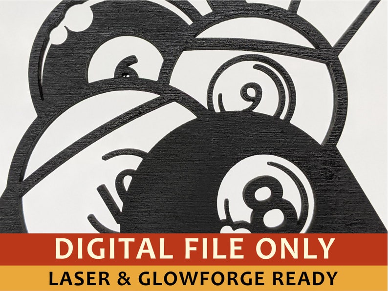 Billiards Pool Table Business Card Holder Laser Business Etsy