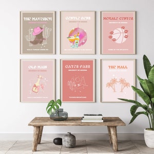 University of Arizona Poster Set - Etsy