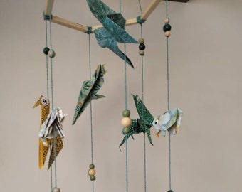 Decoration Interieure Origami Mobile Bebe By Madamereveart On Etsy