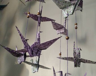 Decoration Interieure Origami Mobile Bebe By Madamereveart On Etsy