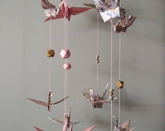 Decoration Interieure Origami Mobile Bebe By Madamereveart On Etsy