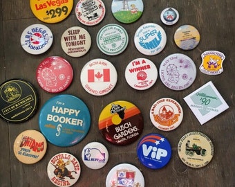 Places and locations pinback buttons