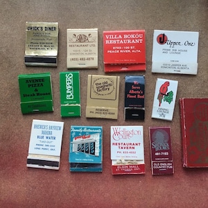 Vintage matchbooks- some don’t have matches complete