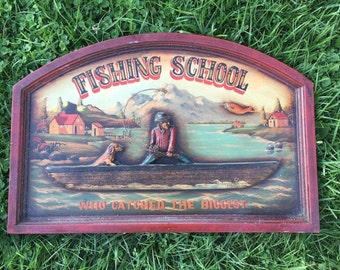 1970 Fishing sign