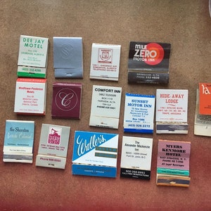 Vintage matchbooks