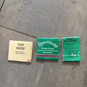 Vintage matchbooks