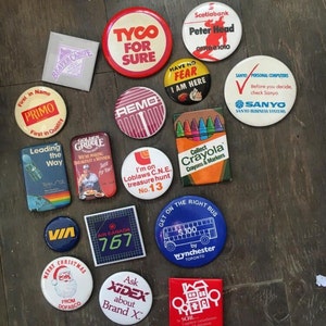 Product pinback buttons