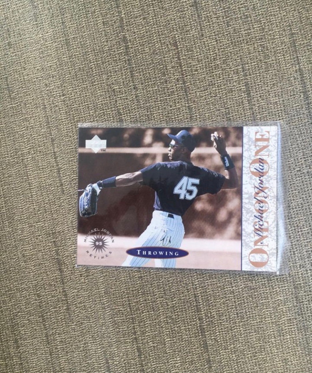 1995 Upper Deck Michael Jordan Retires Card Etsy