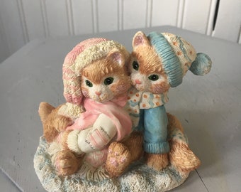 1993 calico kittens figurine