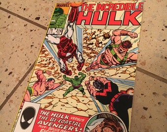 1985 Incredible Hulk Comic- vintage