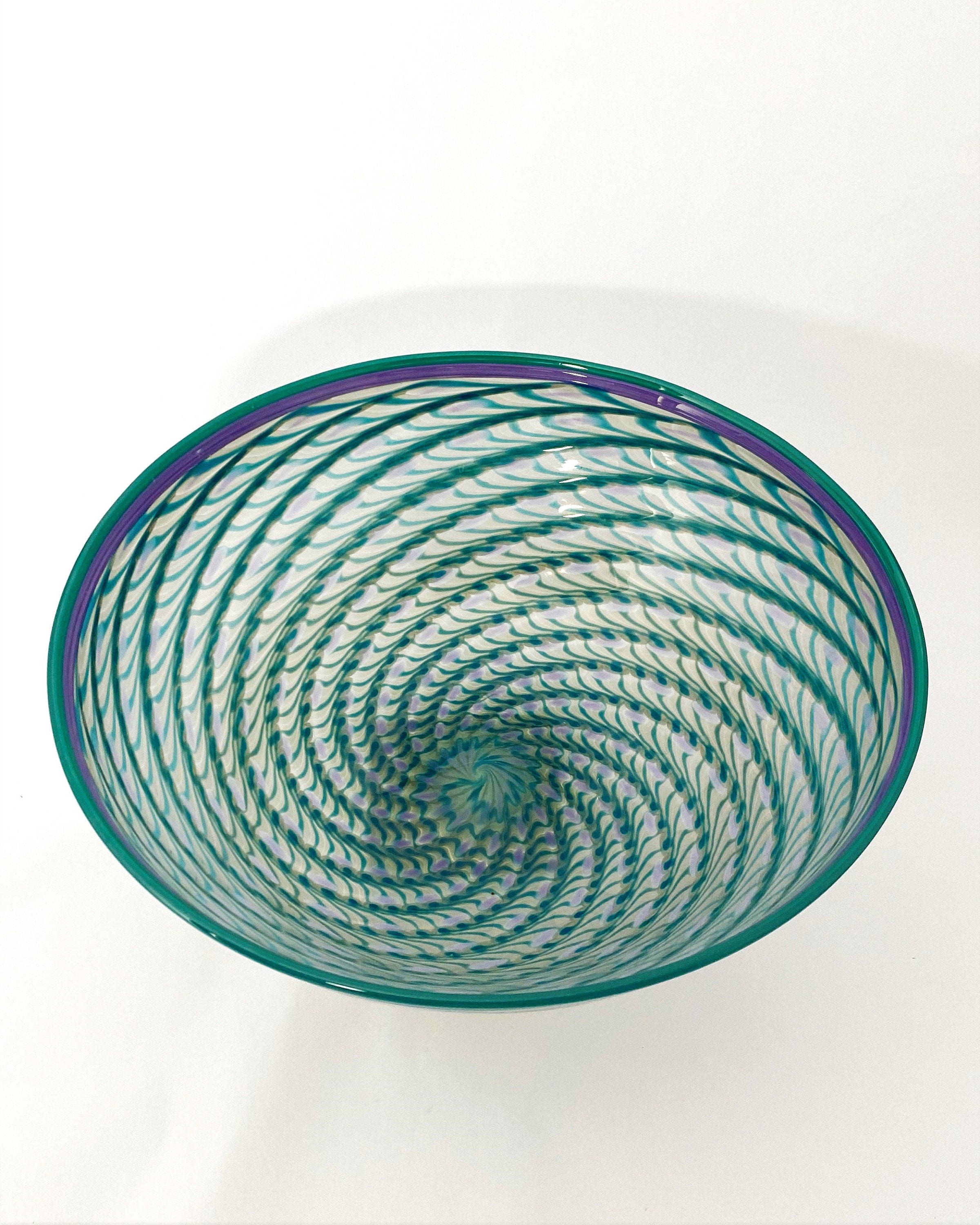 Blown Glass Bowl by La Chaurree Seattle Etsy