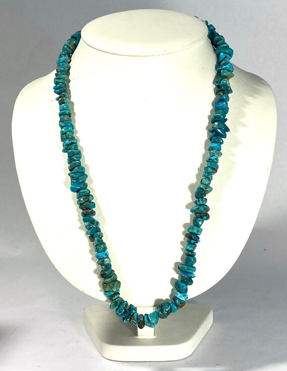 Navajo Deep Blue Turquoise 26” c.1970 - image 1