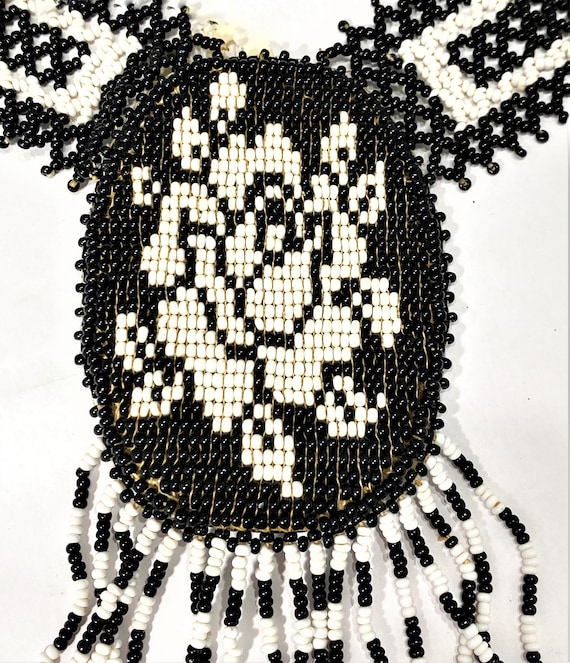 Seminole, c1965 Beaded Flower Necklace