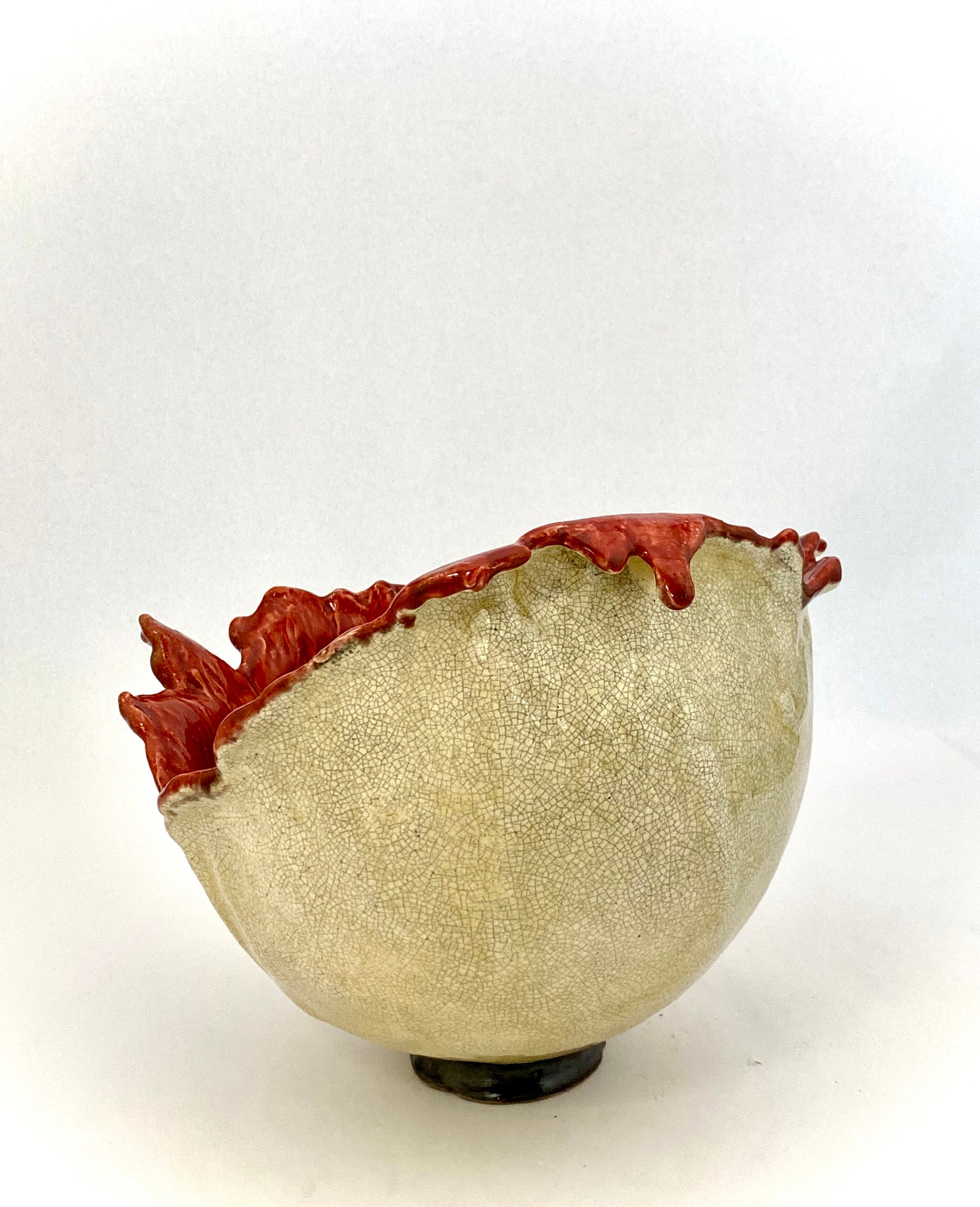 Sculptural Ceramic Bowl Hand Raised by Joe Kimpton Etsy