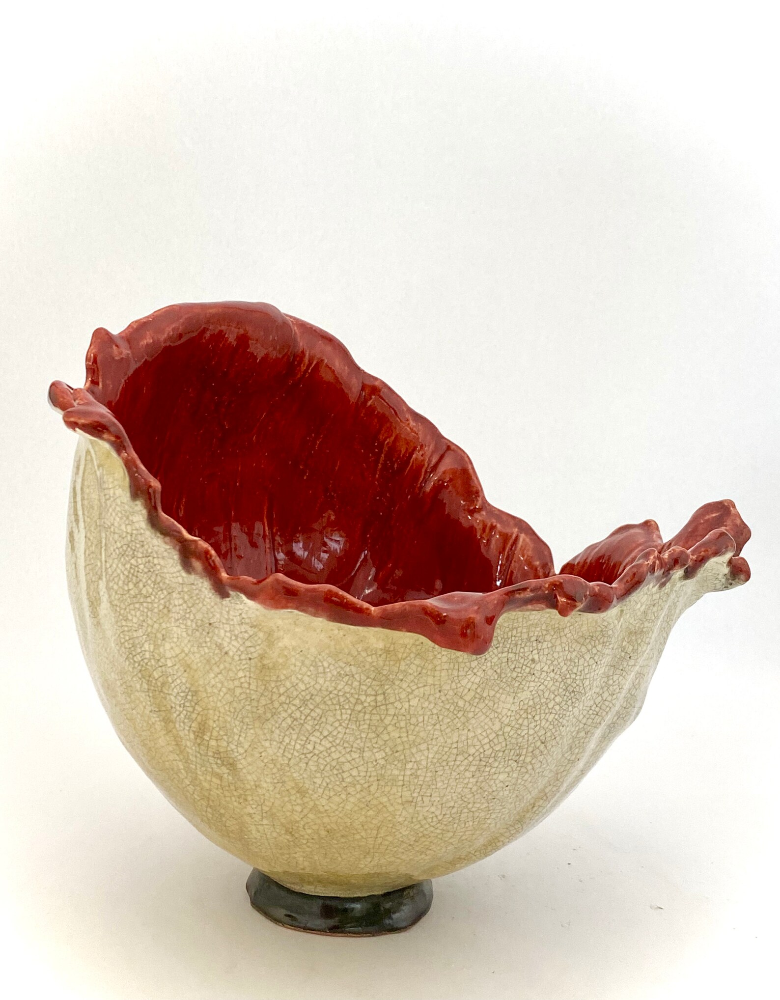 Sculptural Ceramic Bowl Hand Raised by Joe Kimpton Etsy