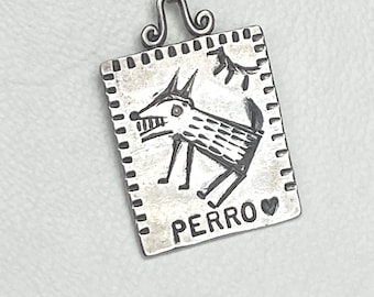 Perro pendent sterling w chain by Mimi